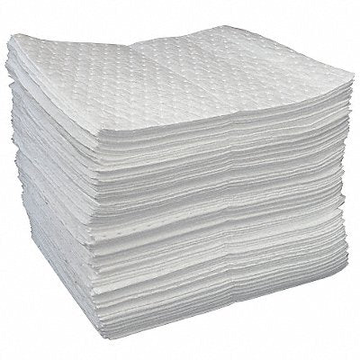 OIL-DRI L90812 Absorb Pad Oil Based Liquids White PK100
