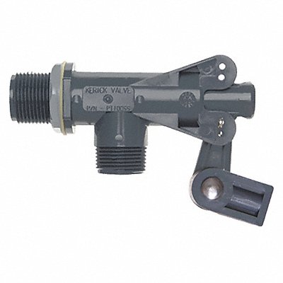 KERICK PT100SS Float Valve 1 In PVC Bulkhead Mount