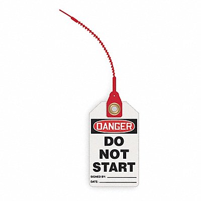 ACCUFORM TAK603 Loop n Lock Danger Tag 5 7/8in H PK10
