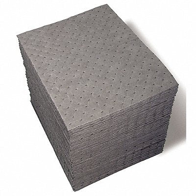 BRADY SPC ABSORBENTS UXT100 Absorbent Pad Universal Grey PK100