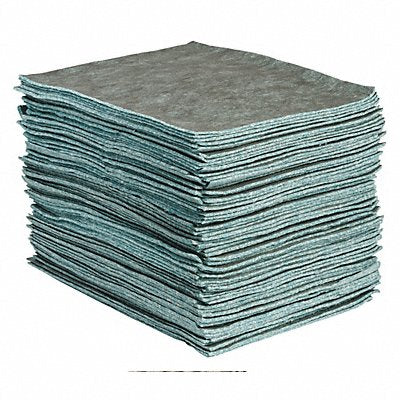 BRADY SPC ABSORBENTS RFP100 Absorbent Pad Universal Grey PK100