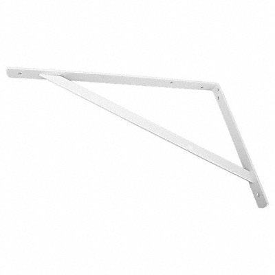 JOHN STERLING 004920WTH Heavy Duty Shelf Bracket White 500 Lb