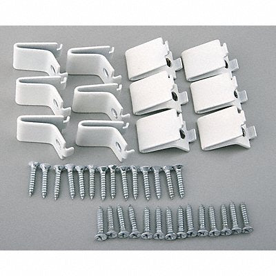 JOHN STERLING PB0086WT Pilaster Clips White PK12