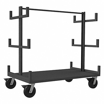 GRAINGER BPT367295 Bar and Pipe Truck 3600 lb Grey