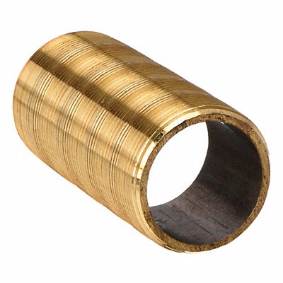 GRAINGER 463001X Nipple Red Brass 1/2 x 1 1/8 In