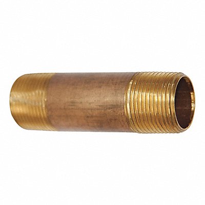 GRAINGER 464040X Nipple Red Brass 3/4 x 4
