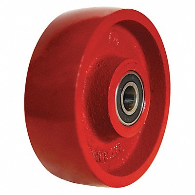GRAINGER 4DU78 Iron Tread Wheel 6 1400 lb.