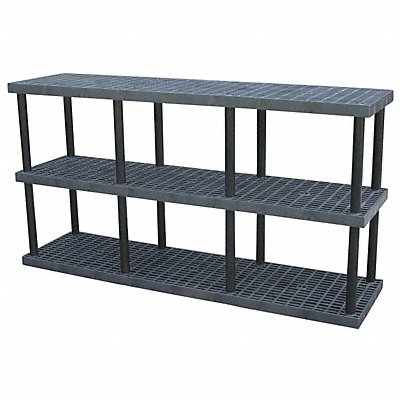 STRUCTURAL PLASTICS S9624X3 Plastic Shelf 24inx51inx96inShlfLoad Capacity 675lb