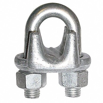 GRAINGER 4DV33 Wire Rope U-Bolt Clip 1/8 in Rope dia.