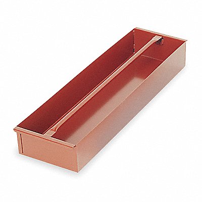 CRESCENT JOBOX 627990 Brown Tote Tray 8 in W