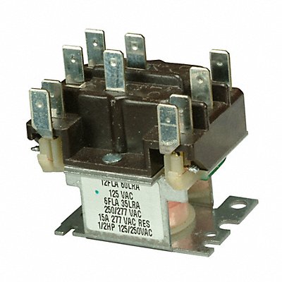 WHITE-RODGERS 90341S1 Magnetic Relay 115/120V AC DPDT 6Pins