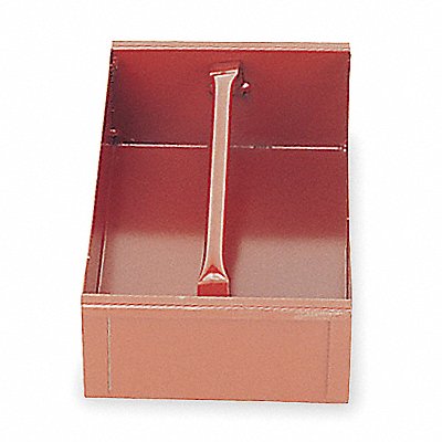 CRESCENT JOBOX 620990 Brown Tote Tray 8 in W