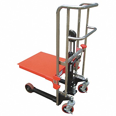 DAYTON 4ECW9 Platform Lift 880 lb Cap.52-3/8 In H