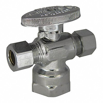 KISSLER 889305 1/4-Turn Stop 3-Way 1/2 Inx3/8 In