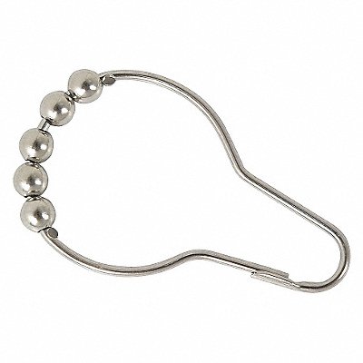 GRAINGER 4EEW6 Shower Curtain Hooks 1 3/4 in W PK13