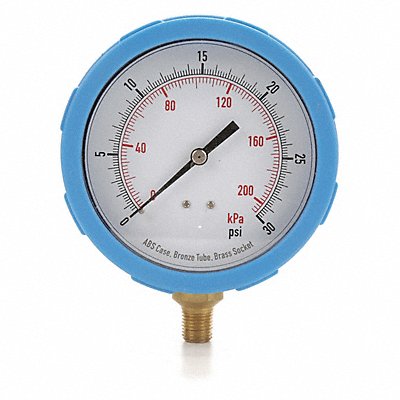 GRAINGER 4EFG2 D1382 Pressure Gauge Test 4 In