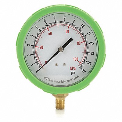 GRAINGER 4EFH6 D1382 Pressure Gauge Test 4 In