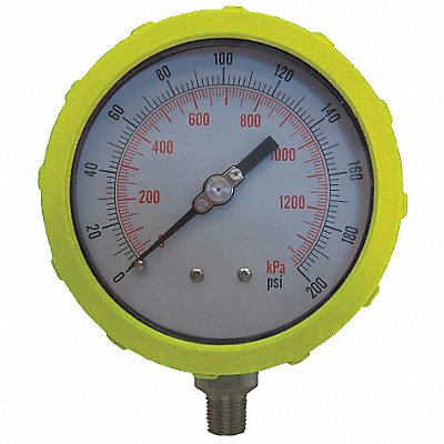 GRAINGER 4EFK3 D1382 Pressure Gauge Test 4 In