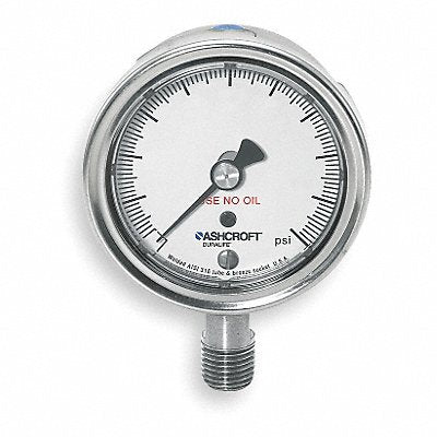 ASHCROFT 251009SW02LX6B1000 D0992 Pressure Gauge 0 to 1000 psi 2-1/2In
