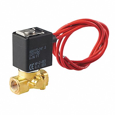 ASCO U8256B045V Solenoid Valve Brass NC Air Inert Gas