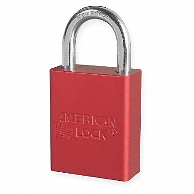 AMERICAN LOCK A1105RED D1916 Lockout Padlock KD Red 1-7/8 H