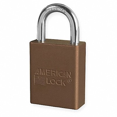 AMERICAN LOCK A1105BRN D1916 Lockout Padlock KD Brown 1-7/8 H