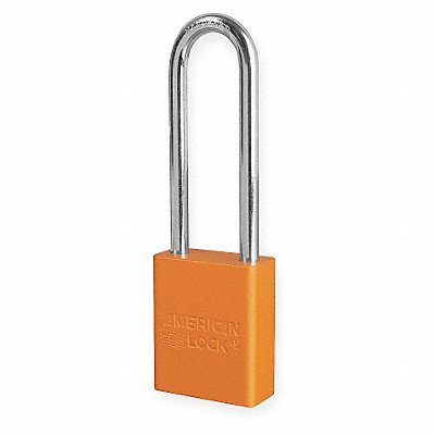 AMERICAN LOCK A1107KAORJ D8965 Lockout Padlock KA Orange 1-7/8 H