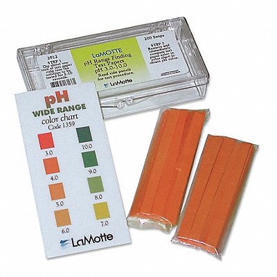 INSTA-TEST 2912 Test Strip 3 in L 3 to 10 pH PK200