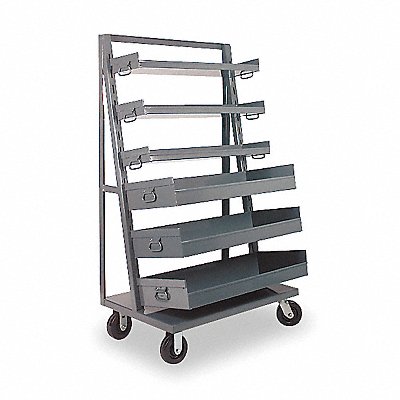 GRAINGER ATT243895 Bin Cart 38x24x64 in 1500 lb Cap.