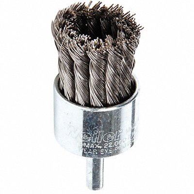 WEILER 90193 Knot Wire End Brush Steel 1-1/8 In.