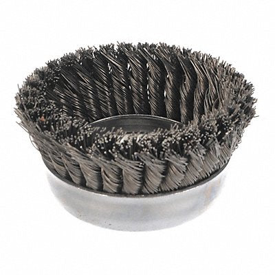 WEILER 93398 Knot Wire Cup Brush Threaded Arbor 5 In.