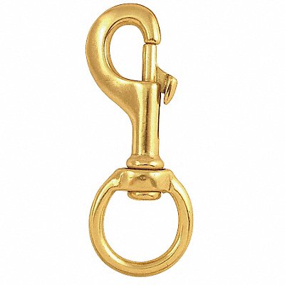 LUCKY LINE PRODUCTS 4FCH2 Slide Bolt Spring Snap L 4 3/4 In