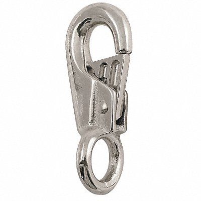 LUCKY LINE PRODUCTS 4FCR4 Eyelet Spring Snap L 3 1/4 In
