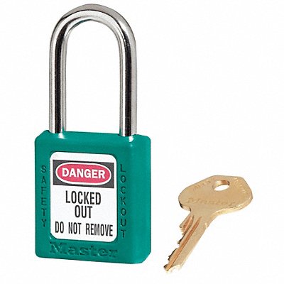 MASTER LOCK 410TEAL K7940 Lockout Padlock KD Teal 1-3/4 H