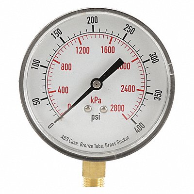 GRAINGER 4FLY3 D1348 Pressure Gauge Test 3-1/2 In