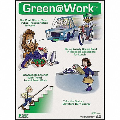 ZING 5001 Environmental Awareness Poster 22x16in