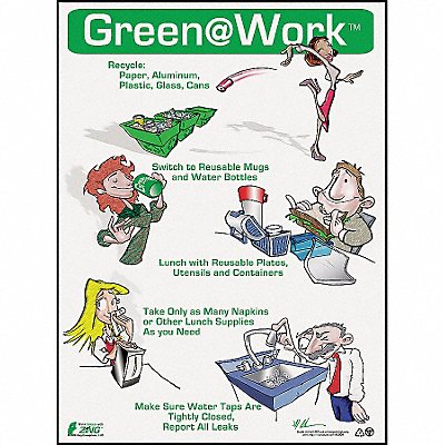 ZING 5004 Environmental Awareness Poster 22x16in