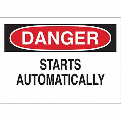 BRADY 88172 Sign 3 1/2 inx5 in Polyester