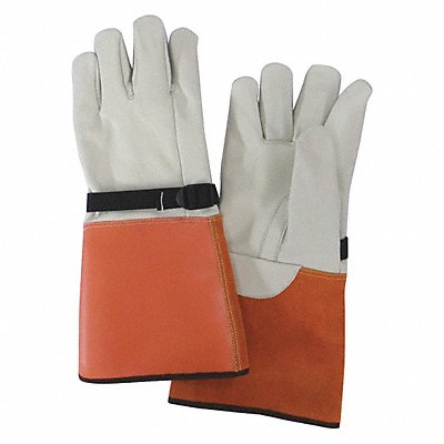 CONDOR 4FPF8 D1039 Electrical Glove Protector 8 Beige/Orange PR