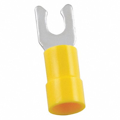 POWER FIRST 4FRD7 Fork Terminal Tin Copper Yellow PK50