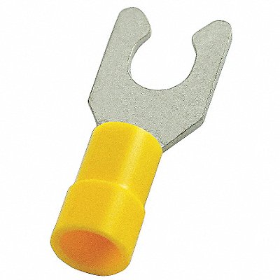 POWER FIRST 4FRD8 Fork Terminal Tin Copper Yellow PK50