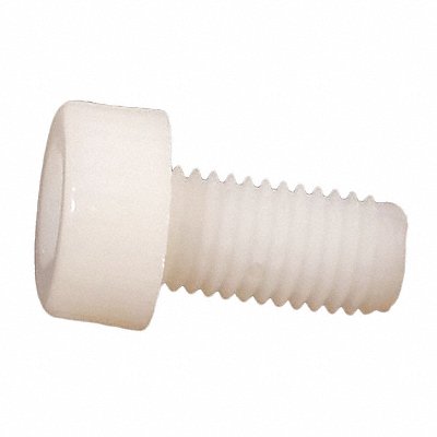GRAINGER 3404400087 Socket Head Cap Screw (SHCS) Nylon #4-40 7/8 L PK40