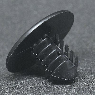 GRAINGER 27RT187550 Push In Rivet Black Dome 9/16 L PK20