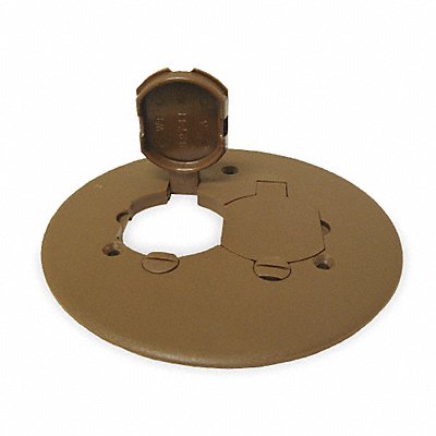 CANTEX 5133678 Floor Box Cover Duplex Bronze PVC