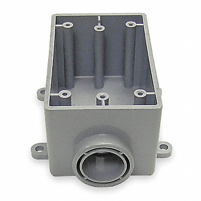CANTEX 5133363 Weatherproof Box 1Gang 1/2 in Hub PVC