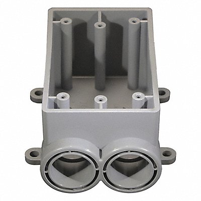 CANTEX 5133542 Weatherproof Box 2Inlet 3/4 in Hub PVC