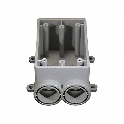 CANTEX 5133540 Weatherproof Box 2Inlet 1/2 in Hub PVC