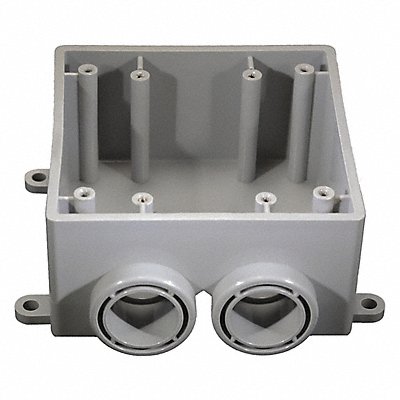 CANTEX 5133391 Weatherproof Box 2Inlet PVC 36.3 cu in