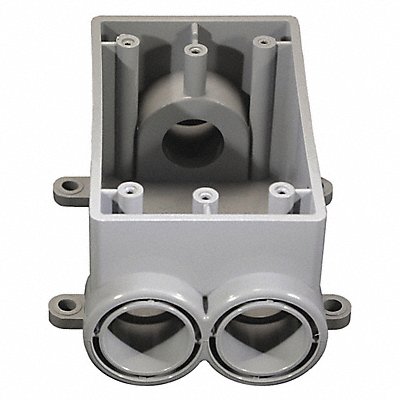 CANTEX 5133546 Weatherproof Box 1Gang 3 Inlet PVC