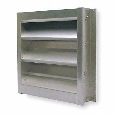 DAYTON 4FZF9 Louver Wall Opening 36 x 48 In Aluminum